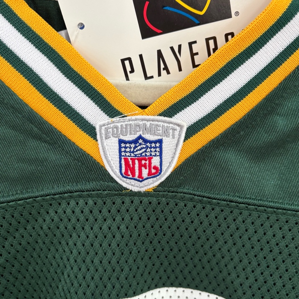 Reebok Men’s Size XL NFL Equipment Green Bay Packers Favre 4 Football Jersey NWT - Picture 2 of 12